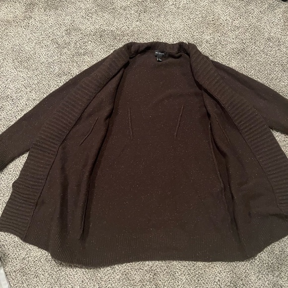 Mcduff Brown 100% Cashmere Cardigan Sweater Women’s Size Large - Picture 4 of 4